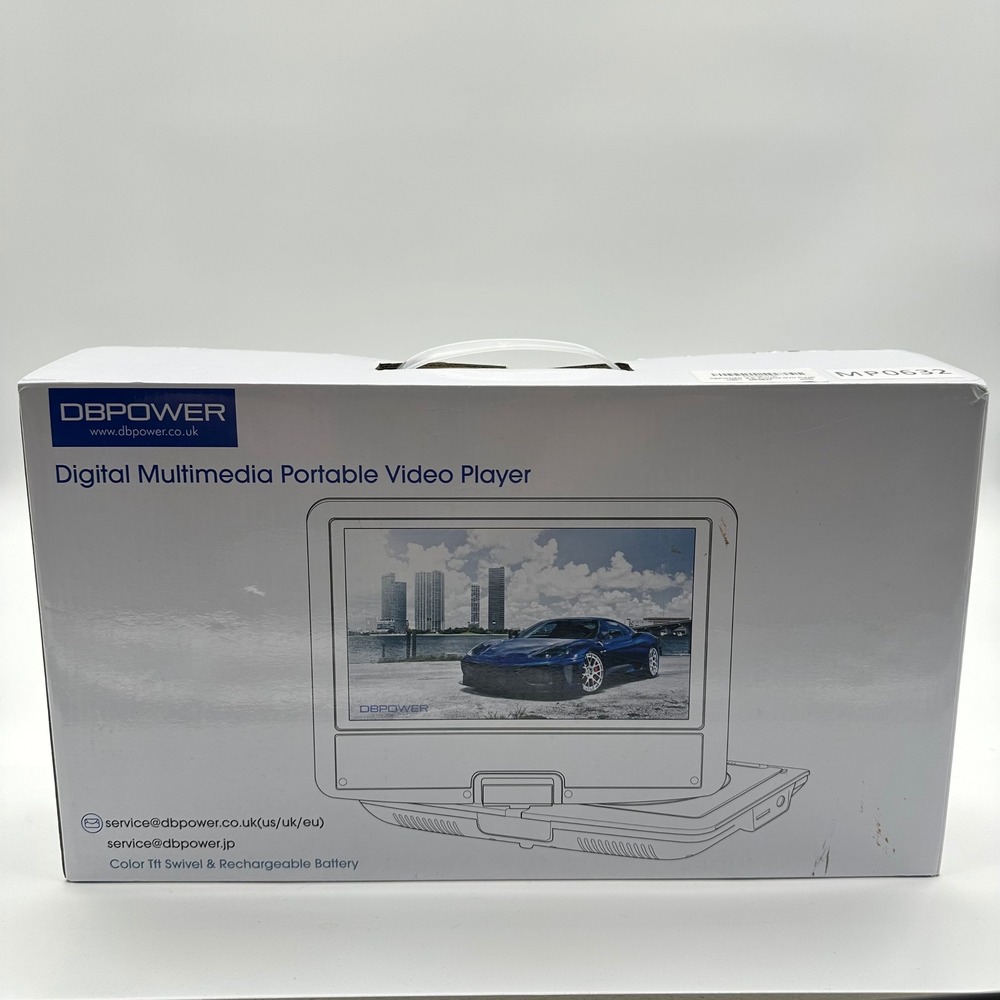 DBPOWER PD928‎ 9-inch Portable DVD Player Swivel Screen Black Multimedia Player